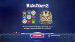 Игровой автомат Reactoonz